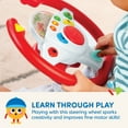 thumbnail image 5 of Battat Zoom Zoom Driving Wheel with Game Lights & Sounds, Toddler and Preschool Toys, 5 of 12