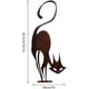 thumbnail image 3 of Valla decoración de jardín metal decoración exterior animales del hogar, 3 of 5