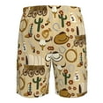 thumbnail image 6 of Disketp Men'S Swim Trunks Hawaiian Breathable Surf Beach Swimsuits Mesh Lining Beach Shorts With Pockets-Wild West Cowboy, 6 of 9