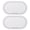 White Double Pedal, variant on MANNYA 2pcs Single/Double Pedal Patches Drumhead Kick Pad Protector Skin Replacement