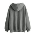 thumbnail image 3 of Vedolay Tops Hoodies for Women Oversized Hoodies Sweatshirts Casual Long Sleeve Pullover Loose 2023 Fall Clothes,Dark Gray S, 3 of 4
