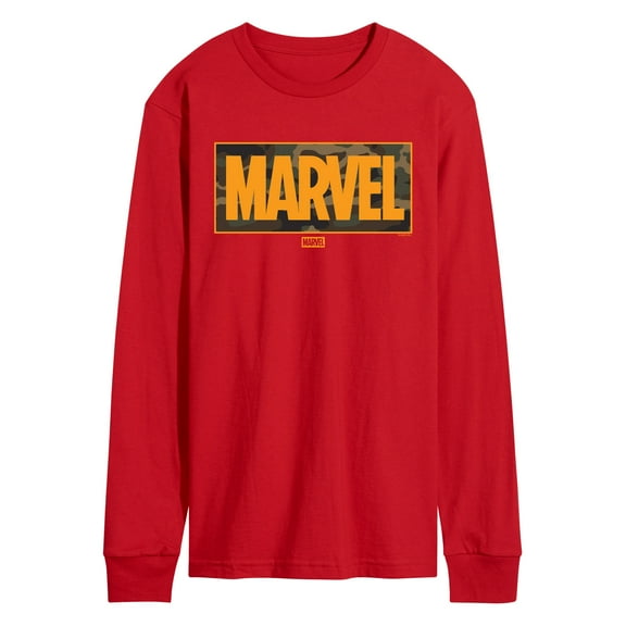 Marvel - Camo Logo - Men's Long Sleeve Graphic T-Shirt