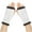 White, variant on Jgppe Unisex Warm Half Finger Gloves Fingerless Glove Solid Color Knitted Thermal Fleece Lined Winter Mitten
