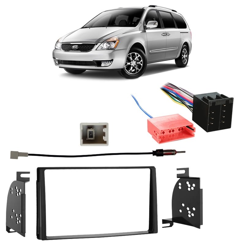 Fits Kia Sedona 2009-2014 Double DIN Stereo Harness Radio ... radio wiring harnesses walmart 