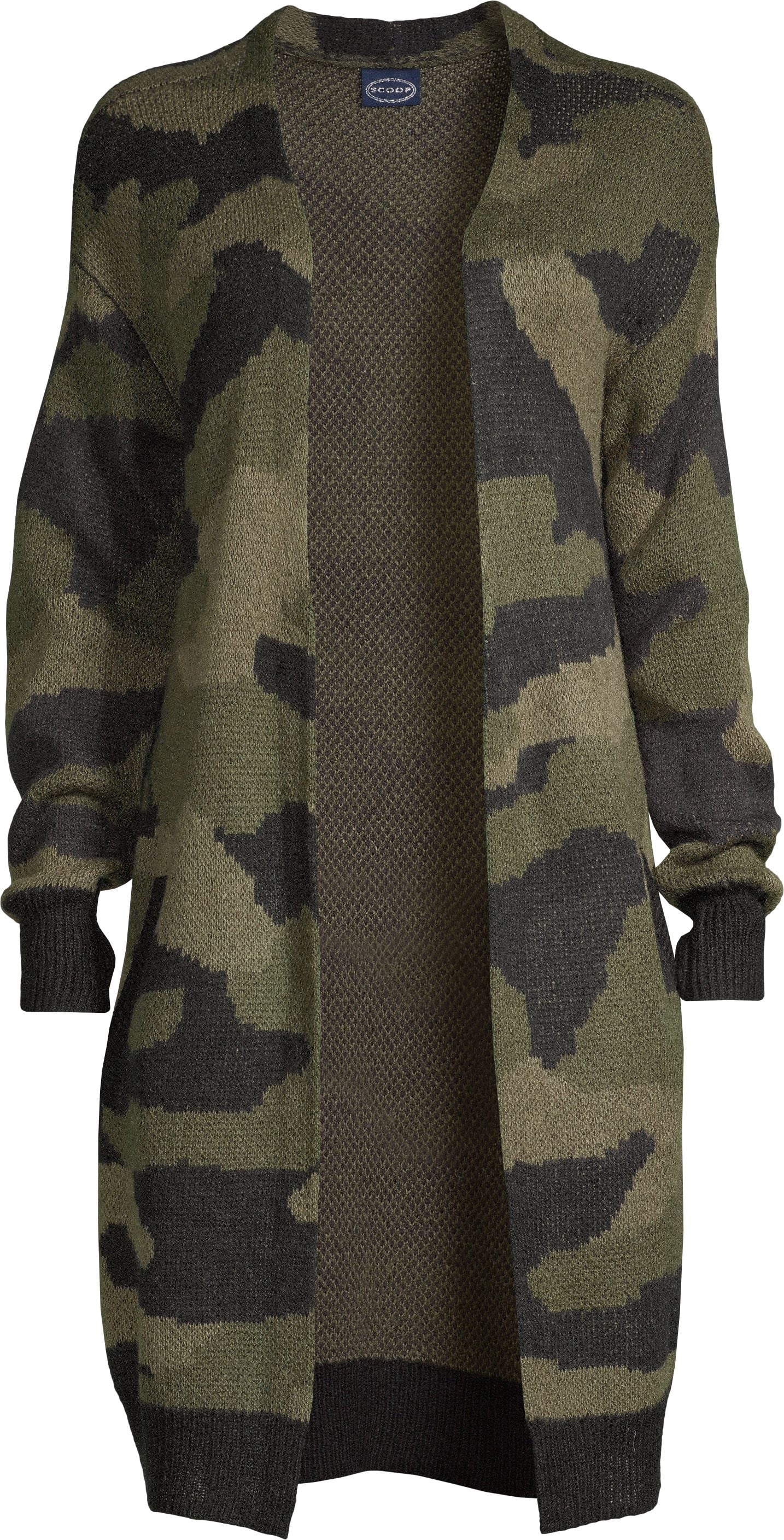 Scoop Camo Intarsia Duster Cardigan 