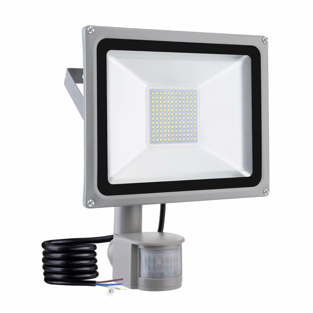 20W LED Motion Sensor Security Spot Light Outdoor PIR Flood Light Warm White US 