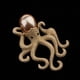 thumbnail image 4 of Broche de pulpo de perla simulada Vintage, broche de Animal marino, joyería para mujer Oro Hugo broches de pulpo para mujer, 4 of 10