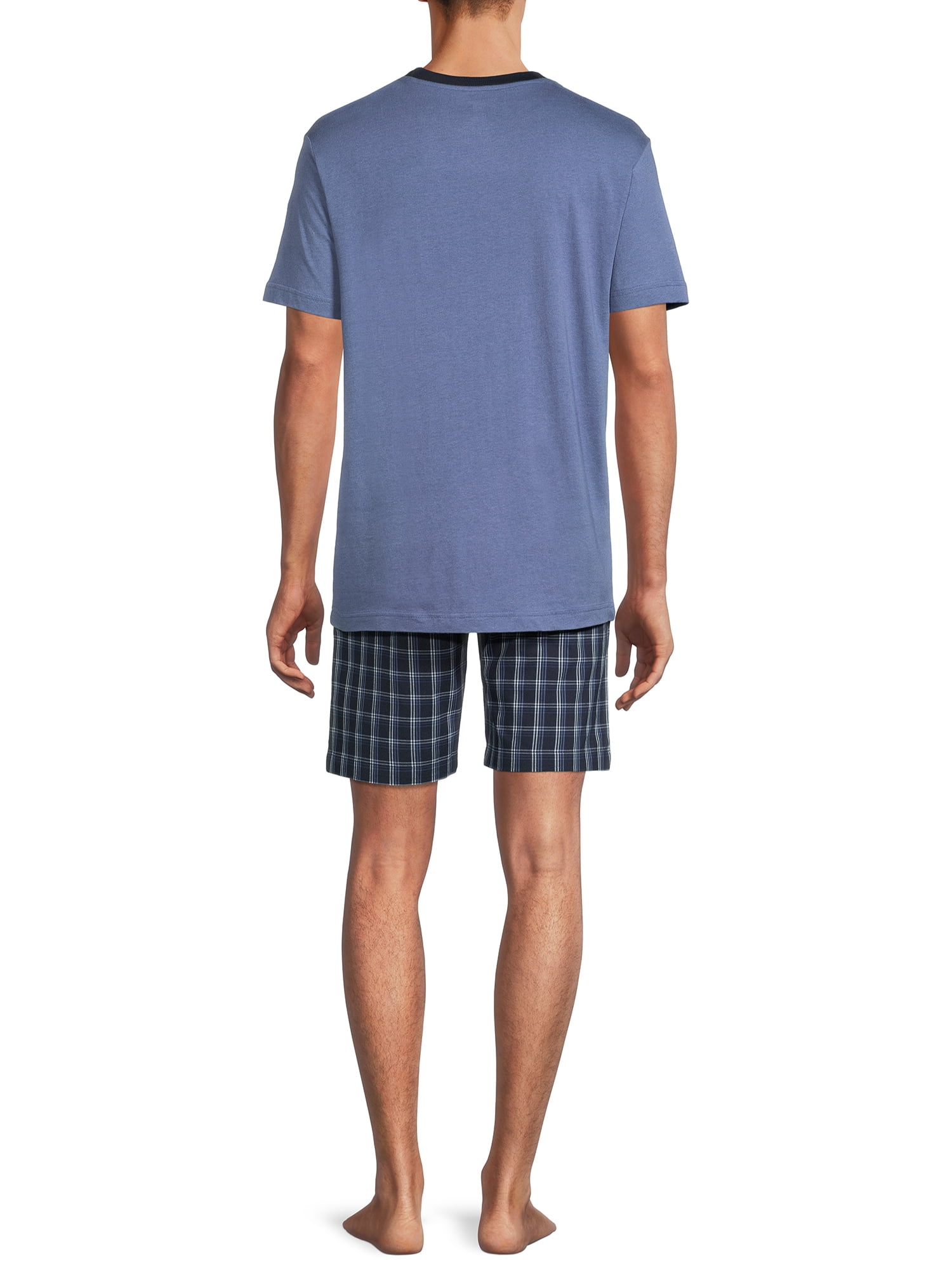 Hanes Men's T-Shirt and Woven Stretch Shorts Sleep Jam Set, 2-Piece