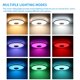 thumbnail image 5 of Sky Lampshade Música Luz De Techo Marco De Aluminio Plateado Wifi + Altavoz Bluetooth Compatible Con Control De Aplicaciones / Control Remoto / Google Home Con Color De Luz Rgb Blanco Frío Cálido Noticed HA018733-00, 5 of 6