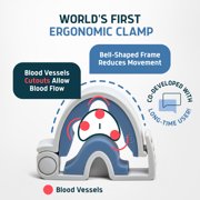 Bell Clamp by Lunderg - The ONLY Ergonomic Incontinence Clamp for Men with 3 Adjustable Sizes, Bell Shaped Frame and Anatomical Cutouts for ALL Day Comfort - Male Incontinence Products