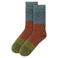 thumbnail image 2 of BambooMN Unisex Rayon from Bamboo Classic Casual Crew Socks - Blue Red Green - Small - 2 Pairs, 2 of 5