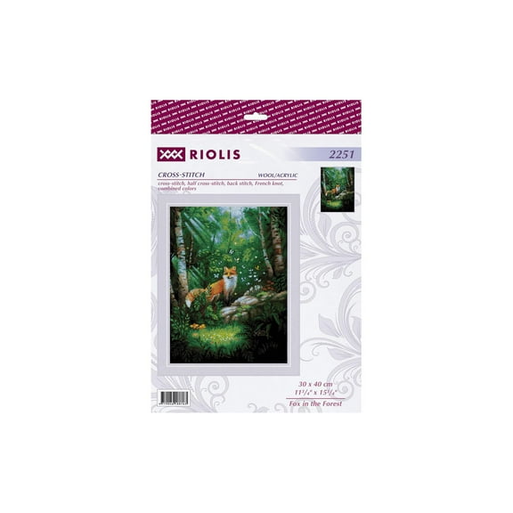 Fox in the Forest R2251 Counted Cross Stitch Kit