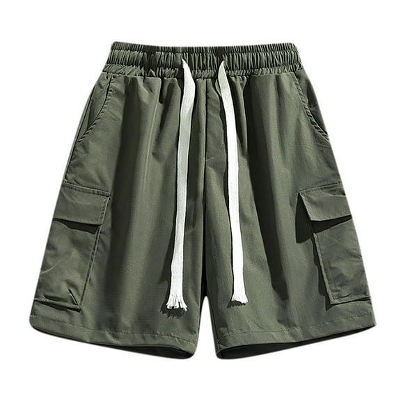 SROBPTY Mens Shorts Multi Pocket Shorts