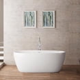 thumbnail image 2 of Luna 59 Inch Matte White Acrylic Double Ended Freestanding Tub, 2 of 2
