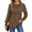Khaki, variant on OALUXE Pleated Blouses for Women Long Sleeve Shirts Dressy Casual Tunic Tops with Smocked Cuffs