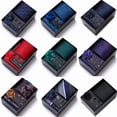 thumbnail image 2 of Men's gift set including tie, pocket square, cufflinks, tie pin, and boutonniere (with gift box), 2 of 6