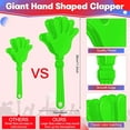 thumbnail image 2 of BlinkLLX 4 Pieces Jumbo Hand Clappers 11 Inch Noise Makers Party Favors Giant Large Hand Clappers Noise Makers for Sporting Events Cheers Ball Dance Basketball Football Noisemakers (Green), 2 of 14