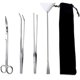 thumbnail image 1 of 4 en 1 Ciseaux Aquarium, Tank Tweezers Ciseaux Ensemb d'outils de spatu,en Acier Inoxydab,Aquascaping Outil pour Aquarium, 1 of 5