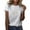 White, variant on IROINNID Women Summer Casual T-shirt Printed Round Neck Short Sleeve Fashion Pullover Women Blouse Tops On Sale