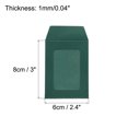 thumbnail image 2 of Uxcell 3'' Clear Single Sided Mailing Photos Full Face Window Envelopes, Green 10 Pack, 2 of 5