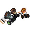 thumbnail image 2 of Plastic Pull-Back Car Mini Friction-Powered Model Favors Trucks Playset Stocking Stuffers Christmas Gift Stocking Stuffers Toy Indoor Pattern Random, 2 of 9
