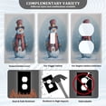 thumbnail image 3 of Light Switch Cover Switch Plate Outlet Cover Plug Cover for Electrical Toggle Switch Watercolor-style Snowman Pattern, 3 of 6