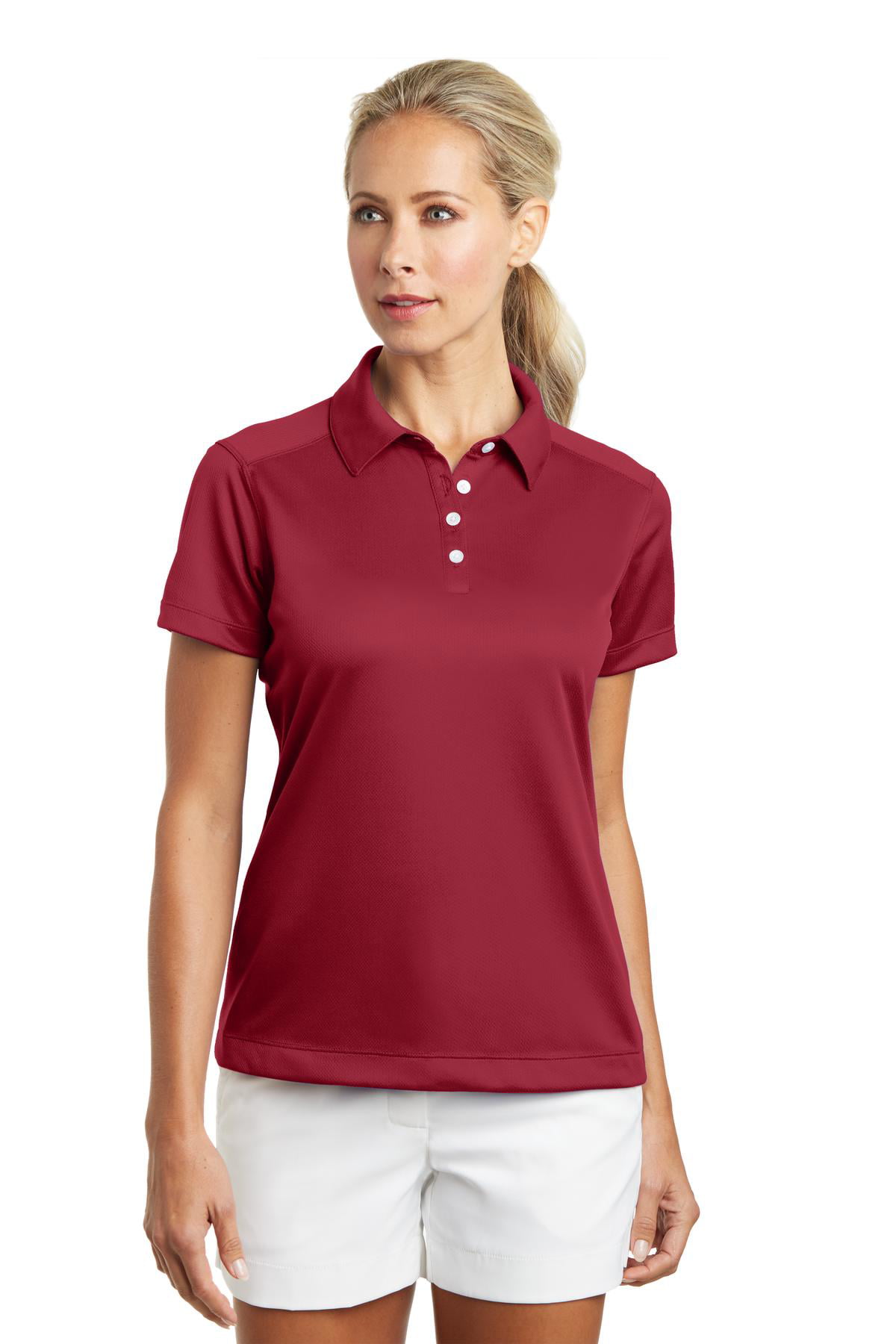 Nike Golf - Ladies Dri-Fit Pebble Texture Polo. 354064 - Walmart.com