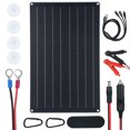 thumbnail image 1 of Zootealy 30W Monocrystalline Silicon Solar Panel for Efficient Outdoor Power Storage with IP65 Waterproof Rating, 1 of 7