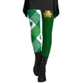thumbnail image 2 of MAIHAN St Patricks Day Leggings for Women,High Waist Printed Yoga Pants,Full-Length Festive Workout Tights with Allover Shamrock Pattern(#12Green,S), 2 of 6