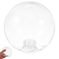 thumbnail image 4 of 2 pantallas de repuesto para lámpara de globo de vidrio: Lámpara de globo redonda transparente con base de rosca G9 - Ideal para dormitorio, sala de estar y comedor, 4 of 7