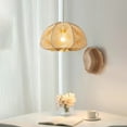 thumbnail image 4 of Arturesthome French Vintage Rope Pendant Light Fixture Living Room Wooden Chandelier, 4 of 7