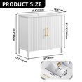 thumbnail image 7 of Uforic 36 Inch Free Standing Bathroom Vanity with Sink Top, Bathroom Storage Cabinet with Drain, White and Gold, 7 of 7
