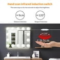 thumbnail image 4 of LED Makeup light bulb mirror light hand sweep sensor switch waterproof dimming USB 5V Hollywood vanity mirror 2/6/10/14 bulb ,Widely Use, 4 of 6
