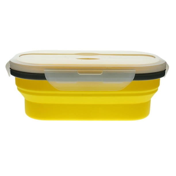Recipiente para Picnic Plegable perfecl Horno de Alimentos Silicona amarillo