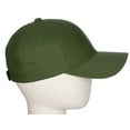 thumbnail image 4 of Structured Baseball Hat Classic Team Coach Arched Letters Adjustable Curved Cap, Olive Hat White Black Letters, 4 of 5