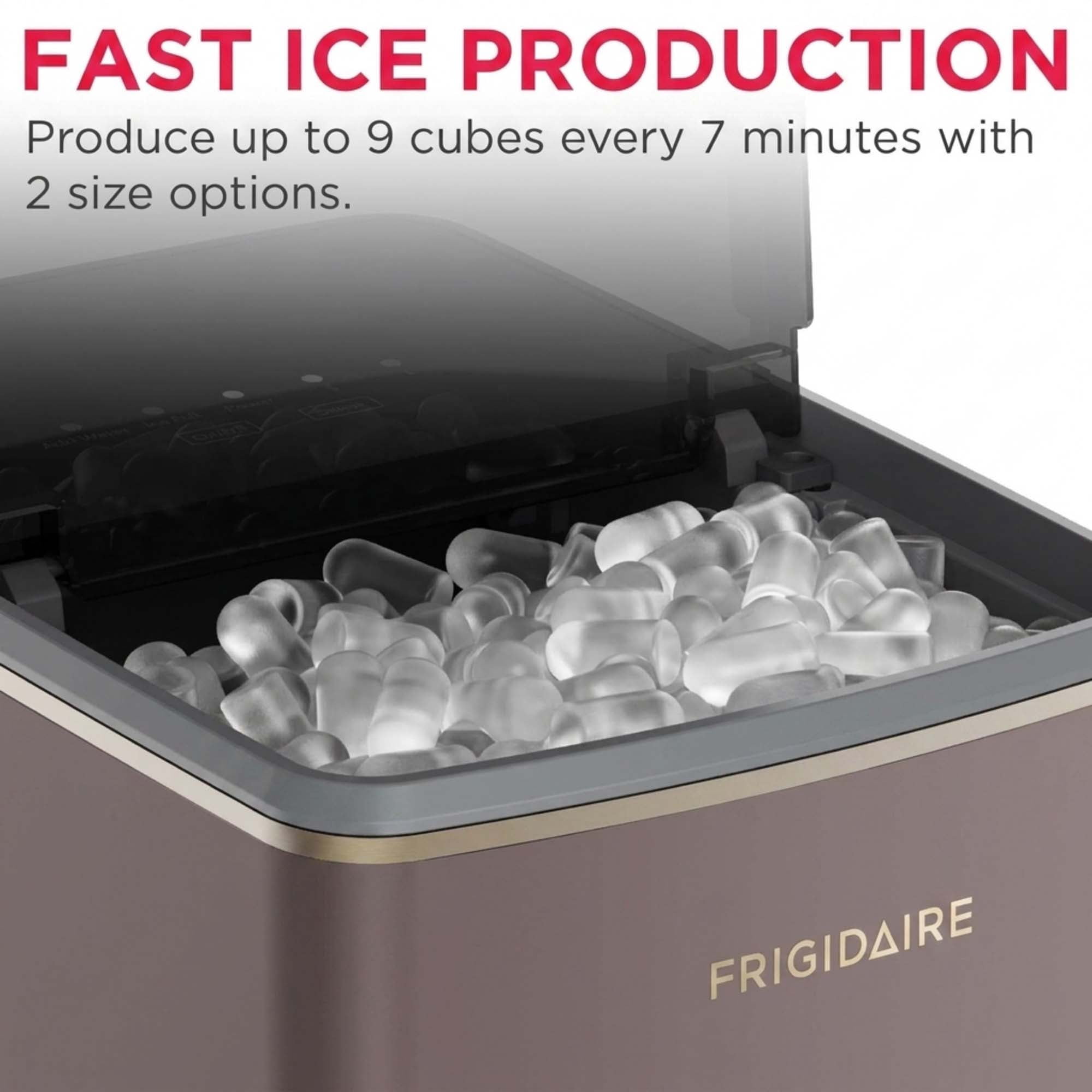 Frigidaire 26 lbs. Countertop Ice Maker with Touch Display, Mauve