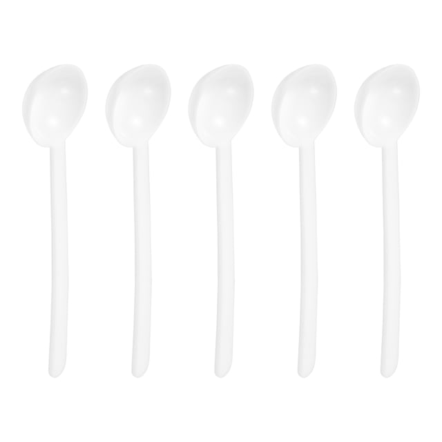 Unique Bargains 20Pack Plastic Measuring Spoons Powder Scoops Spoon Kitchen Spoons, 1.5g White
