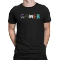thumbnail image 1 of Camiseta de tela con cuello redondo y diseño de gamer para hombre, divertida y de alta calidad, ideal como regalo, estilo harajuku., 1 of 7