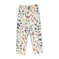 thumbnail image 4 of Naloa Watercolor Floral Print Women’s Ultra-Soft Comfy Pajama Lounge Pants with Pockets & Drawstring, 4 of 8