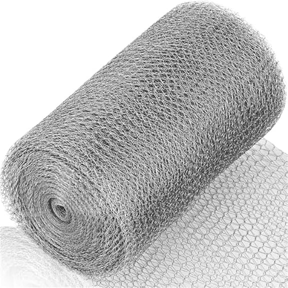 1 Pc Stainless Steel Wire Mesh,20 FT Metal Screen Gap Blocker,Double Layer Gap Barrier Mesh Roll,Flexible Meatl Fabric Mesh,Hole-Filling Cloth for Garden House