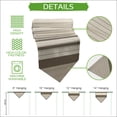 thumbnail image 5 of Brown Beige Striped Table Runner Linen Burlap Table Runner 108 Inches Long Farmhouse Stripes Cottagecore Dresser Scarves for Kitchen Island Coffee Dining Room Party Wedding Holiday Decor 13"x108", 5 of 8