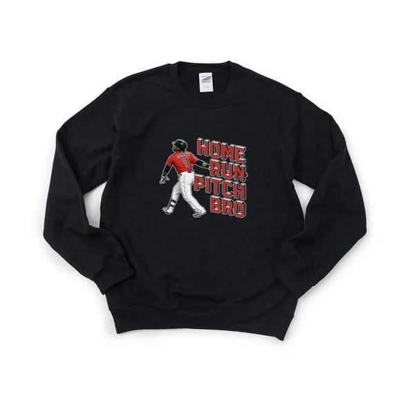 Cleveland Guardians Home Run Pitch Bro Baseball Fan Sports Graphic Design SweatShirt Unisex, up to 5XL