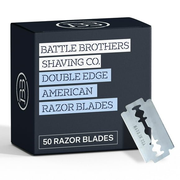 Made in U.S.A. Double Edge Safety Razor Blades - Pack of 50 | Battle Brothers Shaving Co.