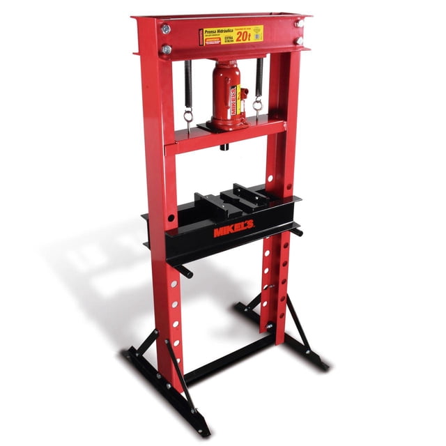 Prensa Hidráulica MIKELS 20 Ton Color Rojo
