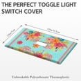 thumbnail image 3 of Decorator Switch or Receptacle Pioneer Floral Outlet Wall Plate,Size 1-Gang 2.8" x 4.5”, Polycarbonate Thermoplastic Electrical Switchplate Home Decor for Kitchen Living Room Bedroom Decorate, 3 of 6