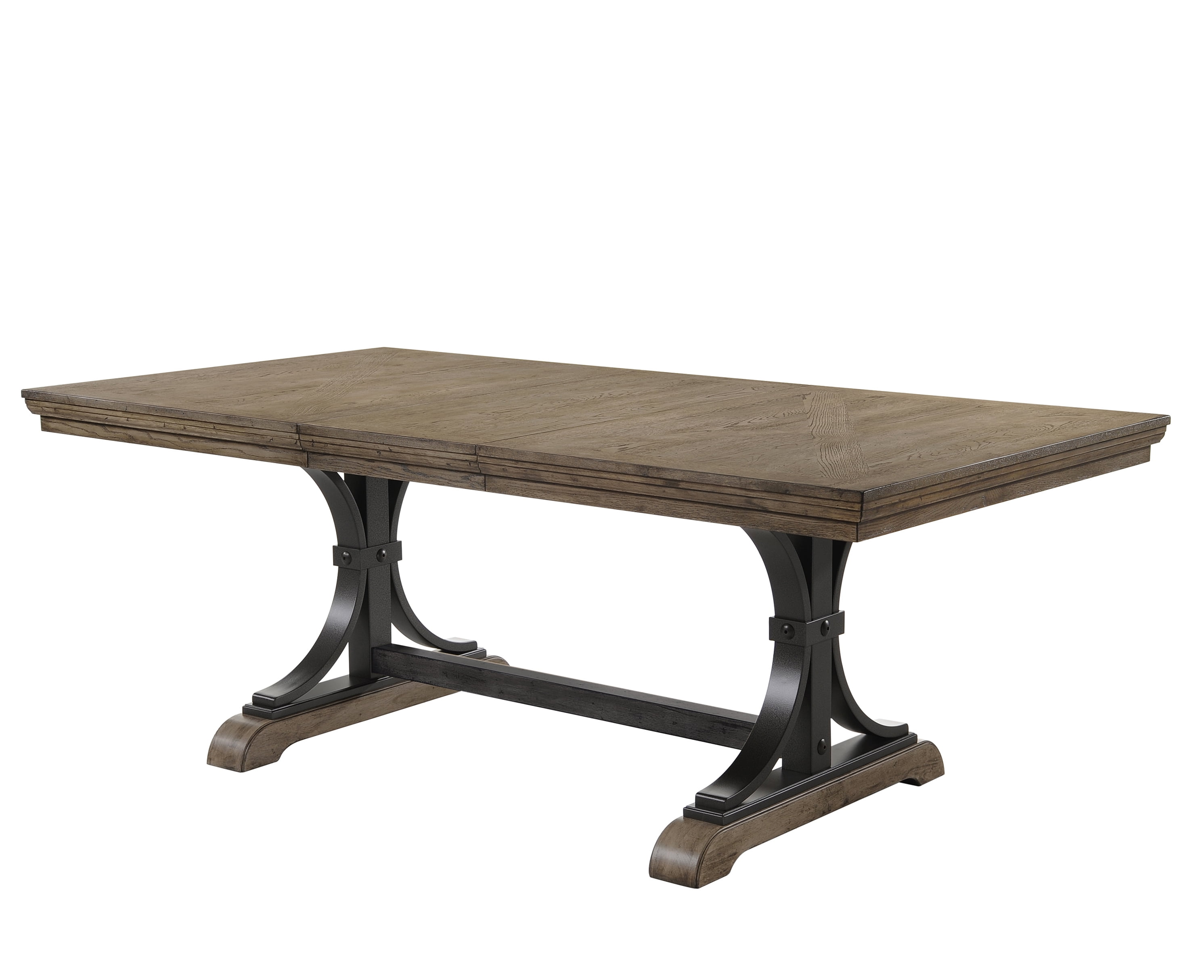 Birmingham 7-piece Driftwood Finish Butterfly Leaf Table