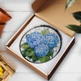 thumbnail image 3 of Hydrangea Flower Glass Suncatcher, Floral Hanging Window, Hydrangea Glass Ornament, Birth Month Flower Gift, Gift for Her, Mothers Gift 1899951633, 3 of 4