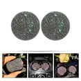 thumbnail image 3 of 2pcs Car Cup Holders Rhinestone Coasters Decorative Auto Interior Accessories, 3 of 6