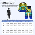 thumbnail image 4 of Goofa Geometry Dash Pattern 2-piece Loungewear Set Men’s Sleepwear Set Soft PJs Cozy loungewear Comfy Sleep Set Winter Pajamas-Large, 4 of 7