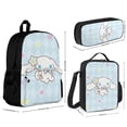 thumbnail image 2 of Cinnamoroll 3 Pcs Backpack Set With Lunch Bag And Pencil Case Casual Bookbag Lunch Box Pencil Box, 2 of 6